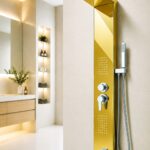 Viodus KA-3001 Duş Paneli Kare Gold
