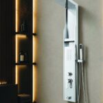 Viodus VİO-7004 Kare Beyaz Kırmızı Nişli Duş Paneli